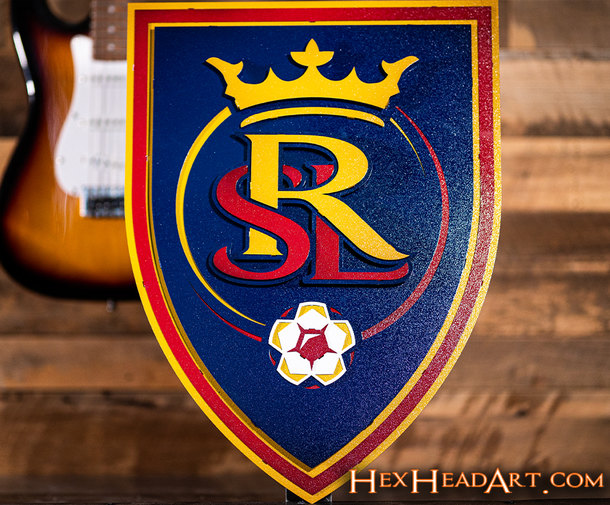 Real Salt Lake 3D Vintage Metal Wall Art