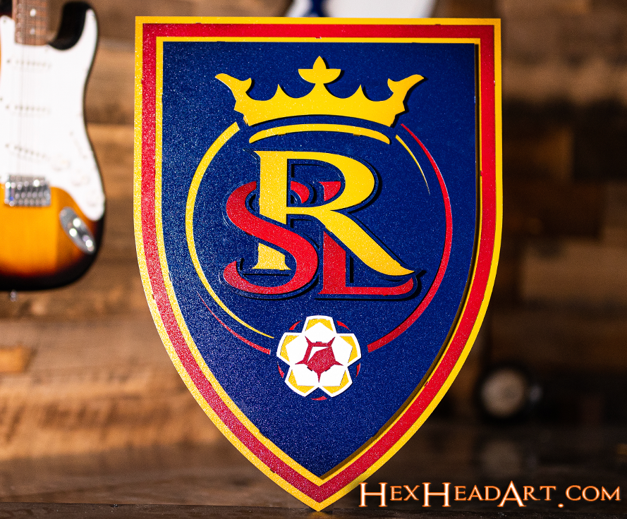 Real Salt Lake 3D Vintage Metal Wall Art