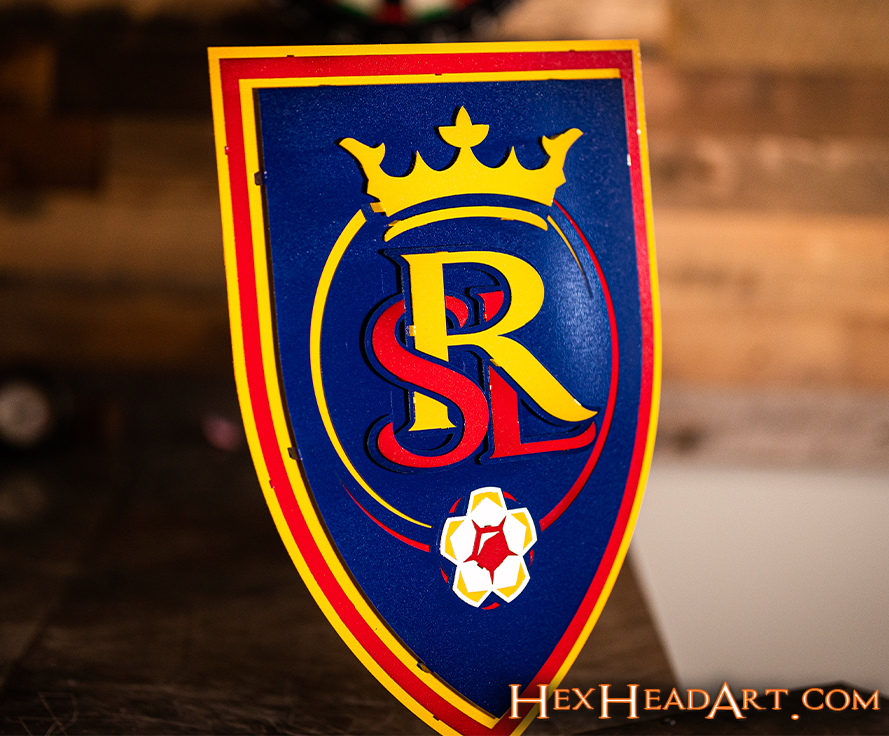 Real Salt Lake 3D Vintage Metal Wall Art