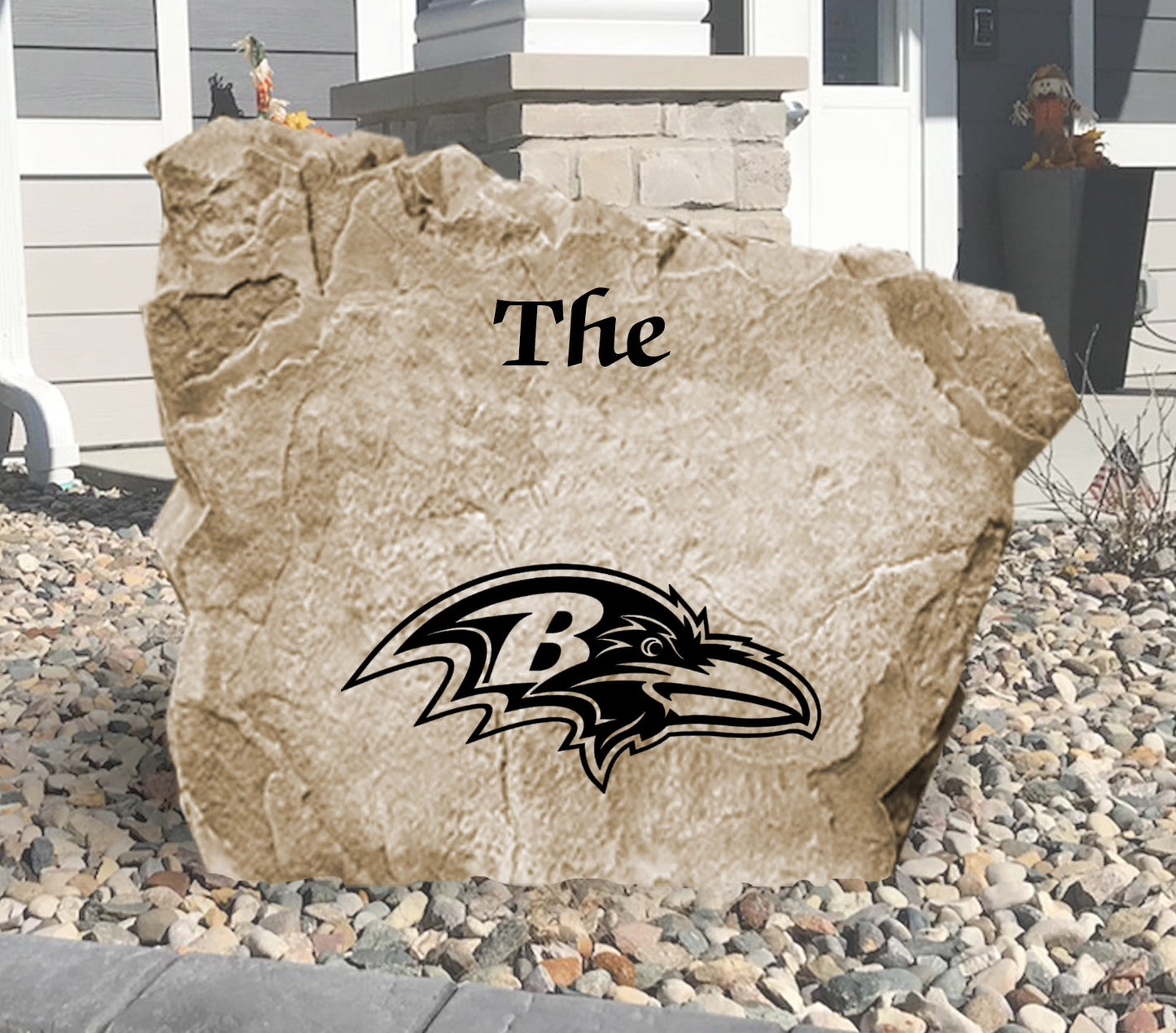 Baltimore Ravens Design-A-Stone Landscape Art Family Name