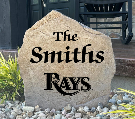 Tampa Bay Rays Design-A-Stone Landscape Art Family Name