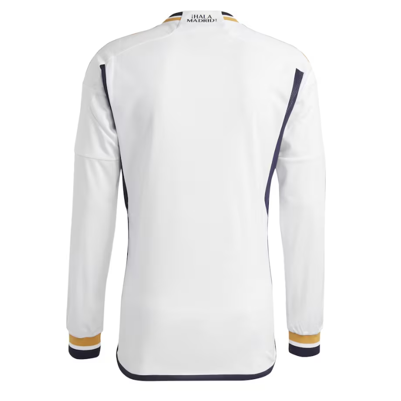 Real Madrid Home Adidas 2023-24 - Long Sleeve Custom Jersey - White