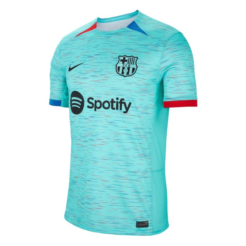 Robert Lewandowski Barcelona 2023/24 Third Jersey - Aqua