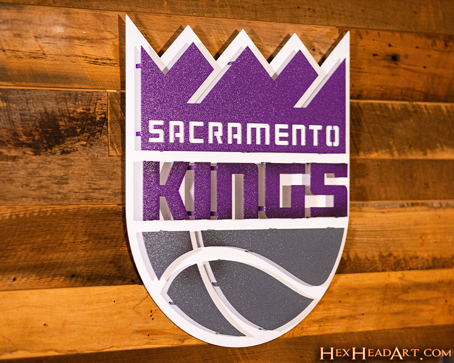 Sacramento Kings 3D Vintage Metal Wall Art