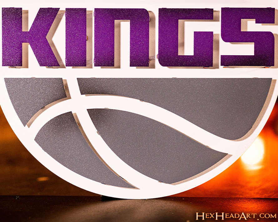 Sacramento Kings 3D Vintage Metal Wall Art