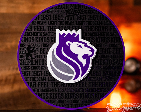 Sacramento Kings CRAFT SERIES 3D Embossed Metal Wall Art