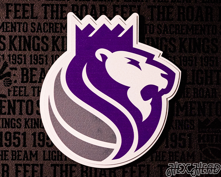 Sacramento Kings CRAFT SERIES 3D Embossed Metal Wall Art