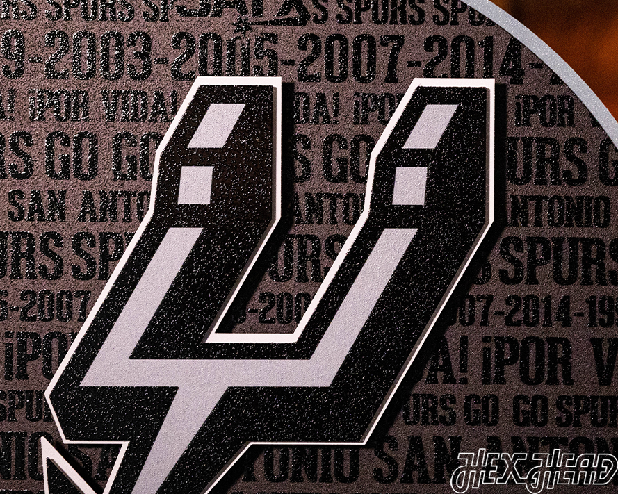 San Antonio Spurs CRAFT SERIES 3D Embossed Metal Wall Art