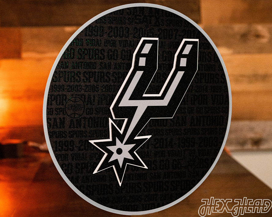 San Antonio Spurs CRAFT SERIES 3D Embossed Metal Wall Art