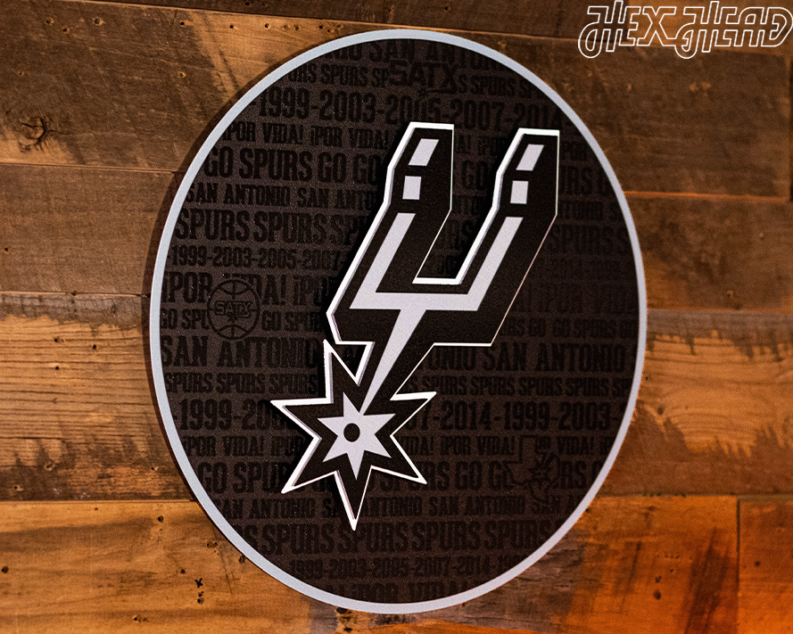 San Antonio Spurs CRAFT SERIES 3D Embossed Metal Wall Art