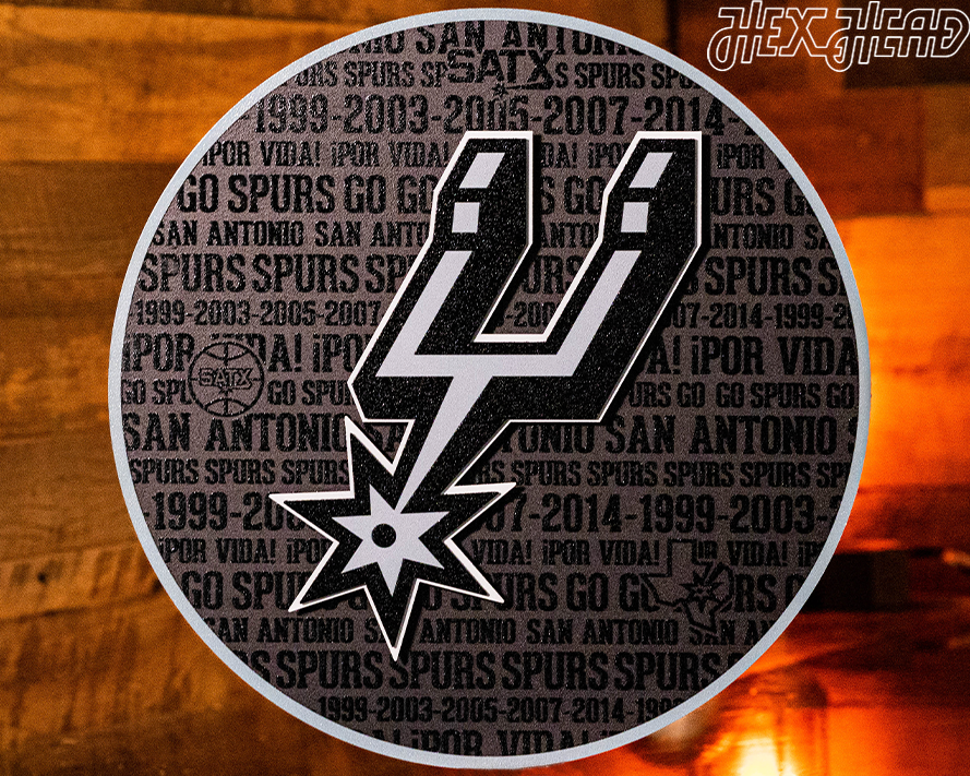 San Antonio Spurs CRAFT SERIES 3D Embossed Metal Wall Art