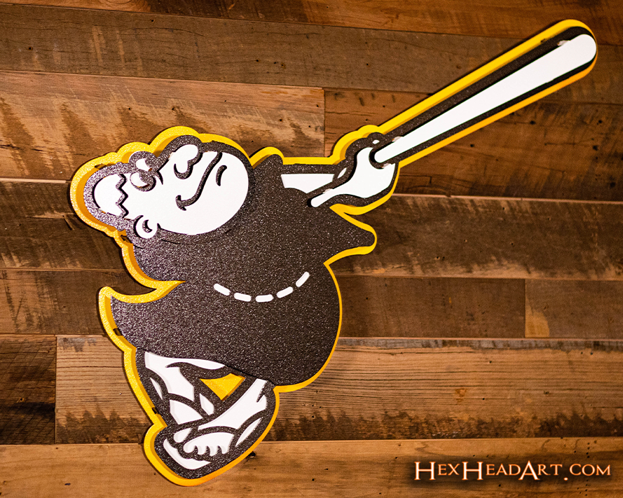 San Diego Padres "Swinging Friar" 3D Vintage Metal Wall Art