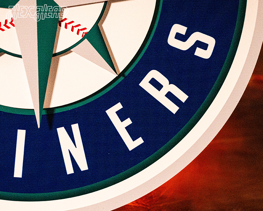 Seattle Mariners Crest 3D Metal Wall Art