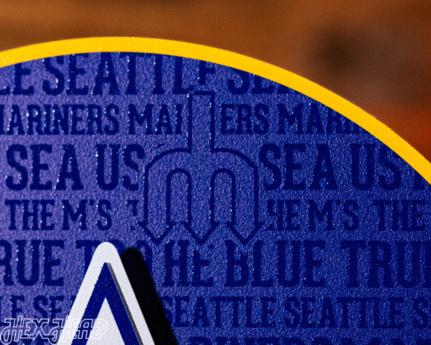 Seattle Mariners CRAFT SERIES 3D Embossed Metal Wall Art