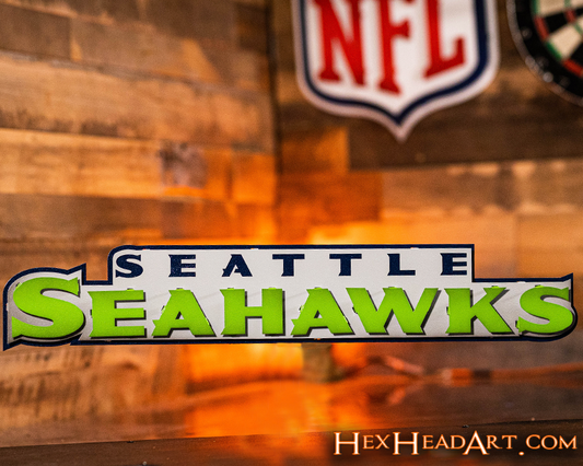 Seattle Seahawks 3D Vintage Metal Wall Art