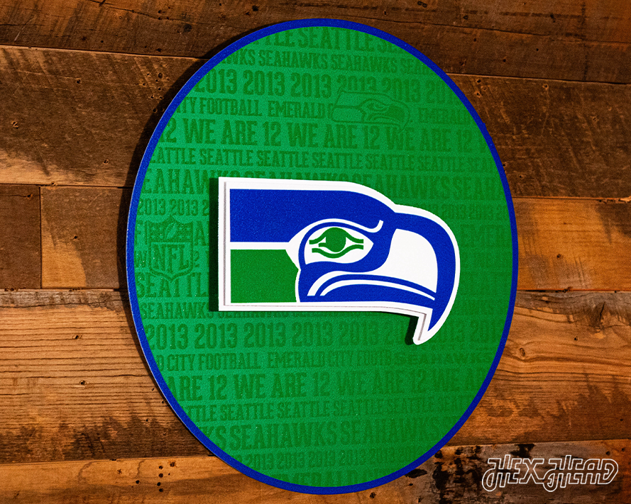 Seattle Seahawks CRAFT SERIES 3D Embossed Metal Wall Art