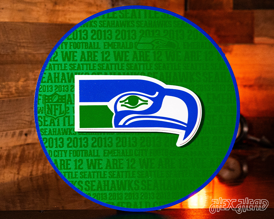 Seattle Seahawks CRAFT SERIES 3D Embossed Metal Wall Art