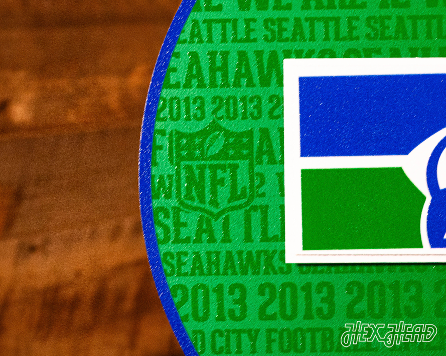 Seattle Seahawks CRAFT SERIES 3D Embossed Metal Wall Art