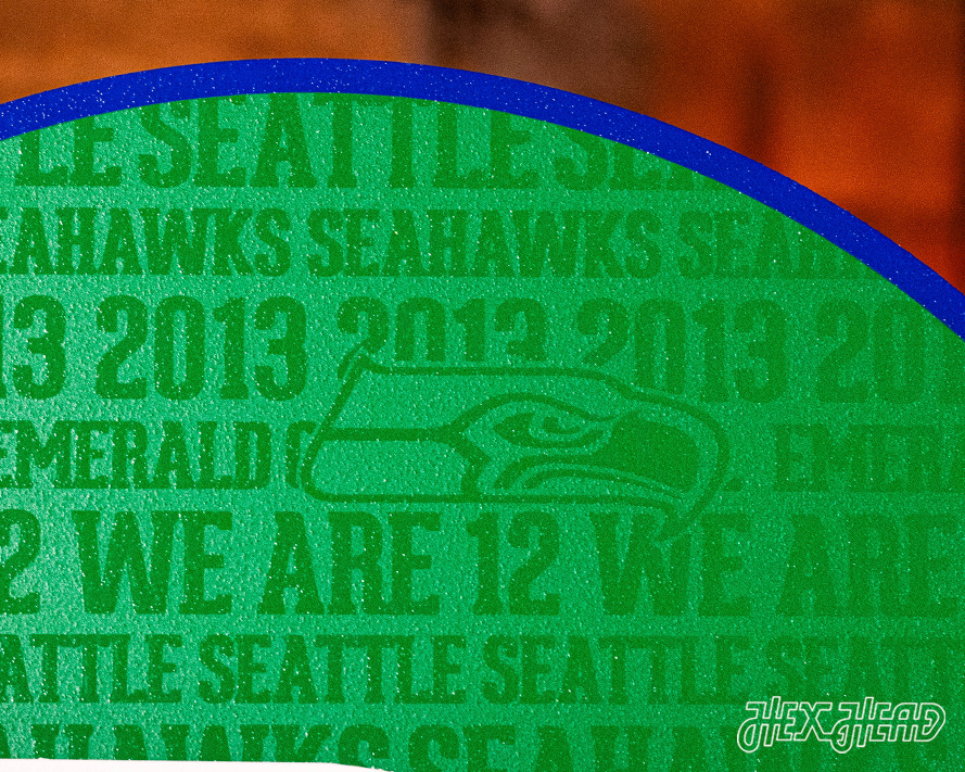 Seattle Seahawks CRAFT SERIES 3D Embossed Metal Wall Art