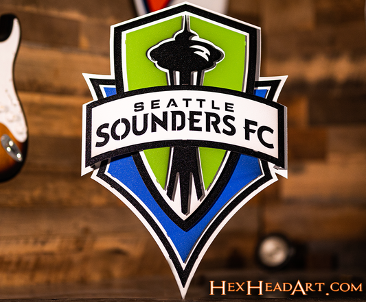 Seattle Sounders FC 3D Vintage Metal Wall Art