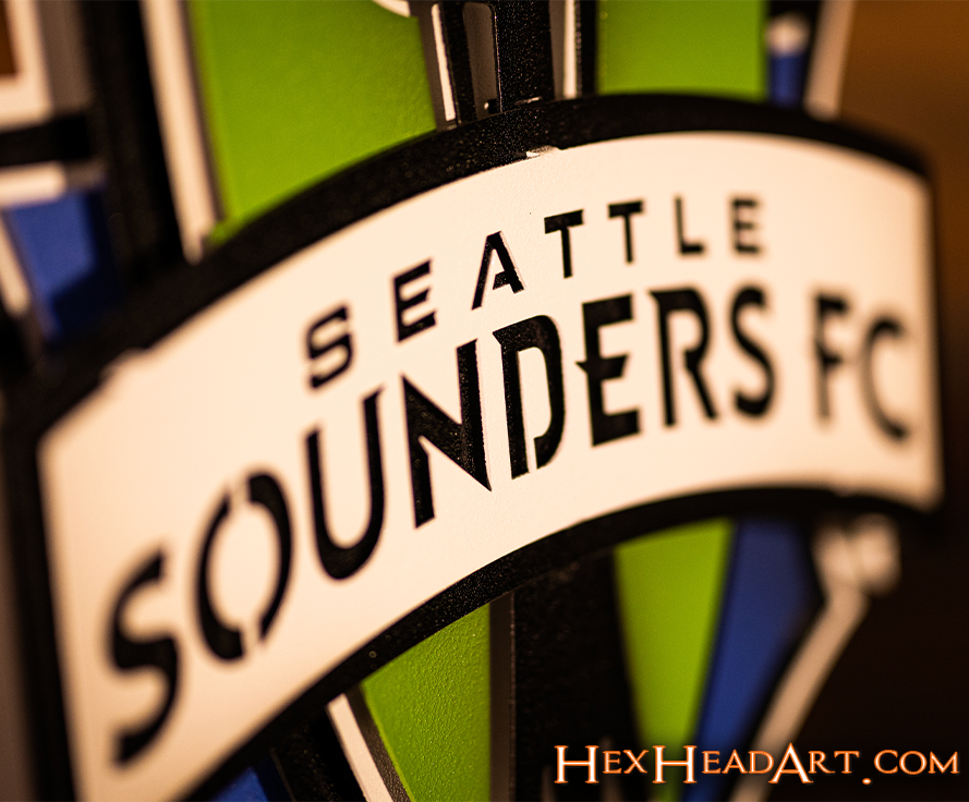 Seattle Sounders FC 3D Vintage Metal Wall Art