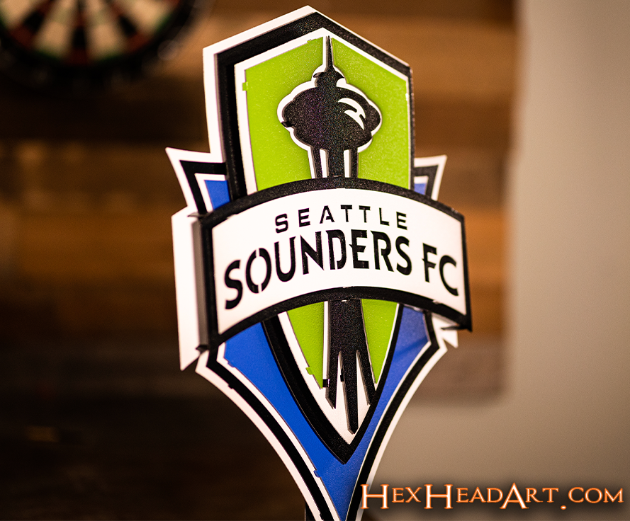 Seattle Sounders FC 3D Vintage Metal Wall Art