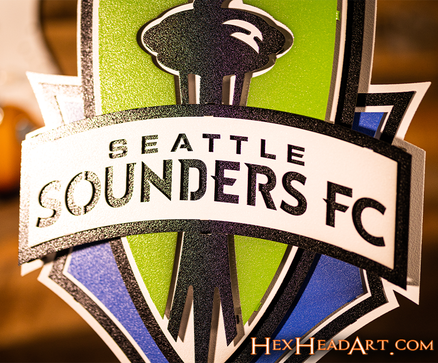 Seattle Sounders FC 3D Vintage Metal Wall Art