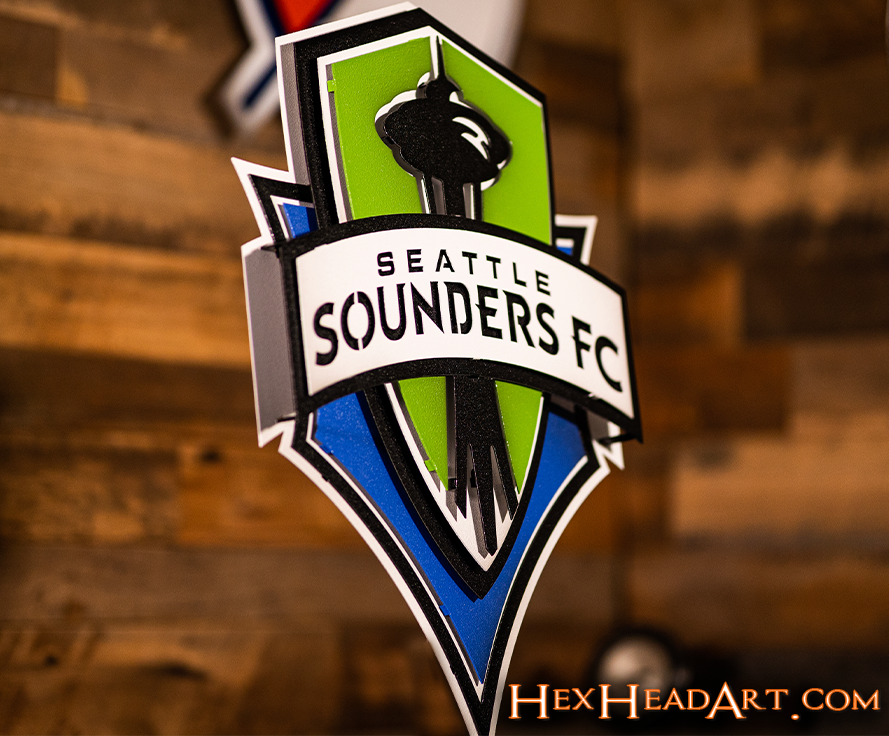 Seattle Sounders FC 3D Vintage Metal Wall Art