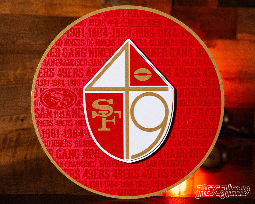 San Francisco 49ers CRAFT SERIES 3D Embossed Metal Wall Art