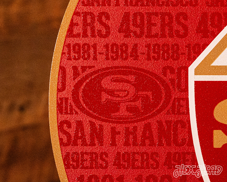 San Francisco 49ers CRAFT SERIES 3D Embossed Metal Wall Art