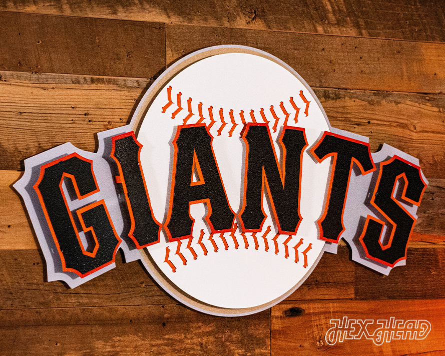 San Francisco Giants Club Logo 3D Vintage Metal Wall Art