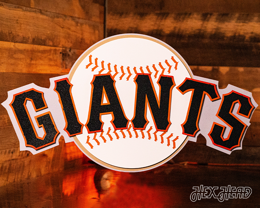 San Francisco Giants Club Logo 3D Vintage Metal Wall Art