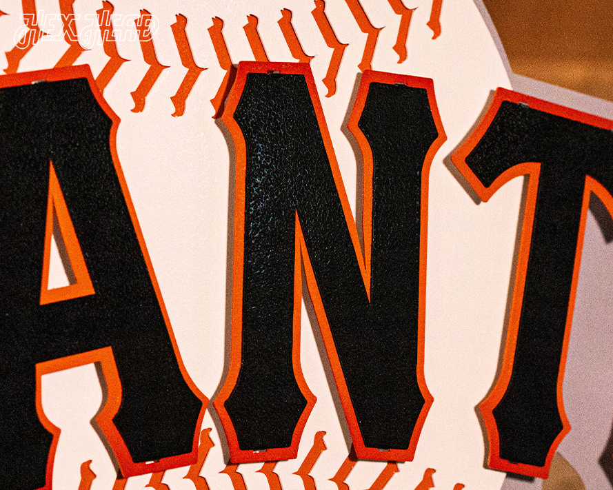 San Francisco Giants Club Logo 3D Vintage Metal Wall Art