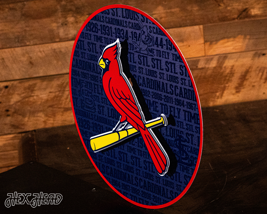 St. Louis Cardinals CRAFT SERIES 3D Embossed Metal Wall Art