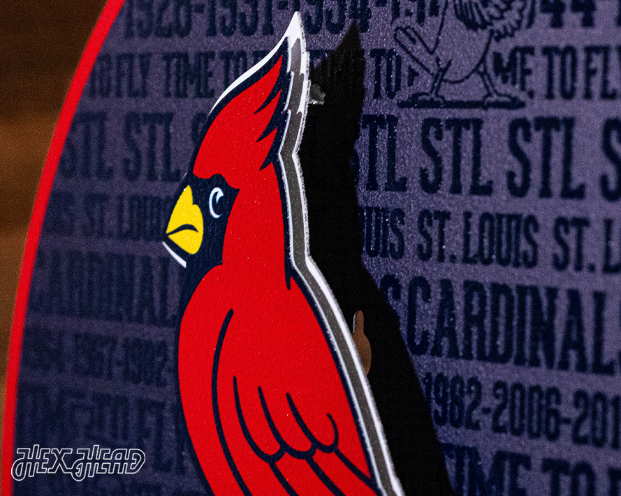 St. Louis Cardinals CRAFT SERIES 3D Embossed Metal Wall Art