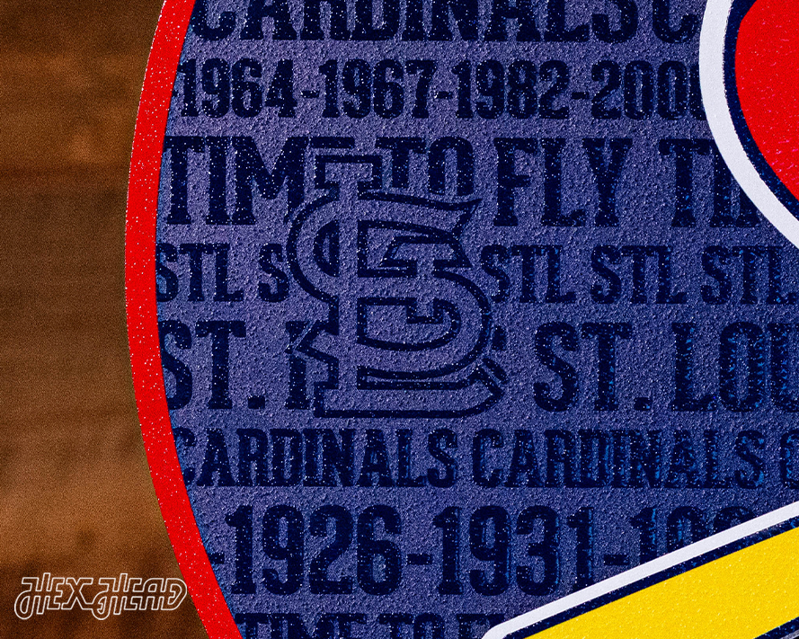 St. Louis Cardinals CRAFT SERIES 3D Embossed Metal Wall Art