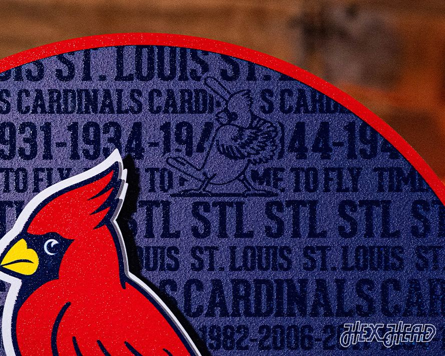 St. Louis Cardinals CRAFT SERIES 3D Embossed Metal Wall Art