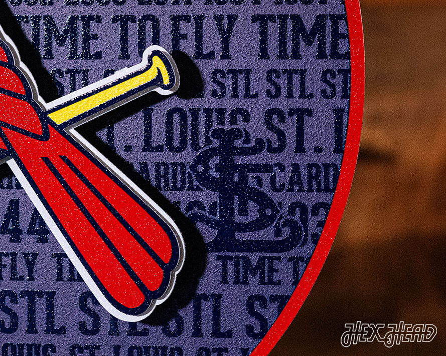 St. Louis Cardinals CRAFT SERIES 3D Embossed Metal Wall Art