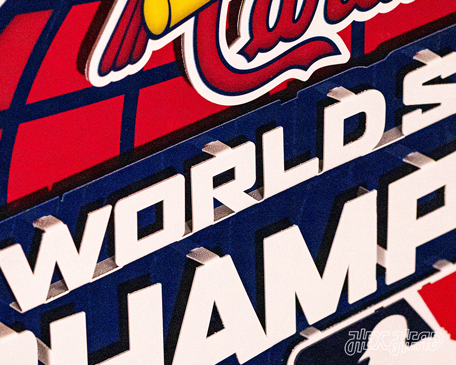 St. Louis Cardinals 2006 World Series Champions 3D Vintage Metal Wall Art