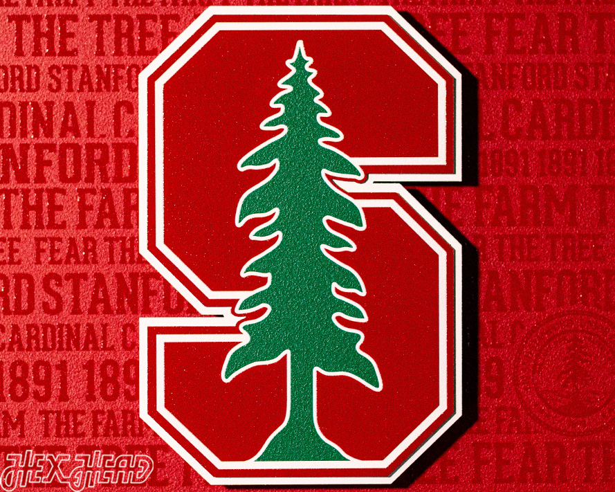 Stanford Cardinal CRAFT SERIES 3D Embossed Metal Wall Art