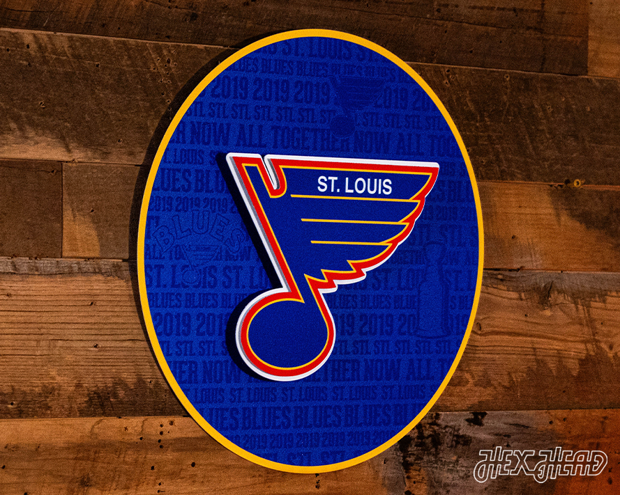 St. Louis Blues CRAFT SERIES 3D Embossed Metal Wall Art