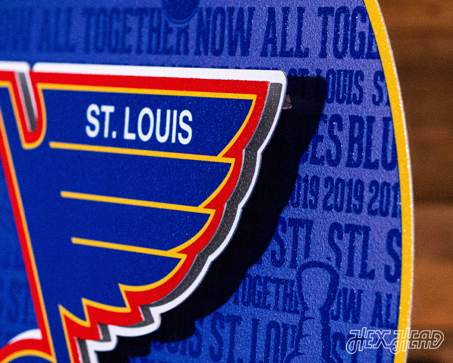 St. Louis Blues CRAFT SERIES 3D Embossed Metal Wall Art