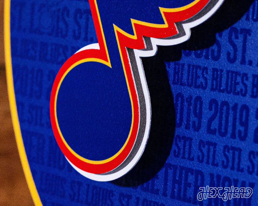 St. Louis Blues CRAFT SERIES 3D Embossed Metal Wall Art