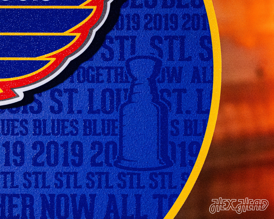 St. Louis Blues CRAFT SERIES 3D Embossed Metal Wall Art