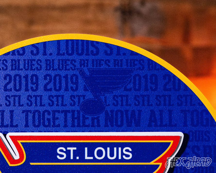 St. Louis Blues CRAFT SERIES 3D Embossed Metal Wall Art