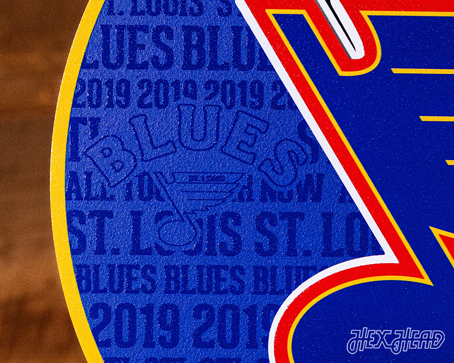 St. Louis Blues CRAFT SERIES 3D Embossed Metal Wall Art