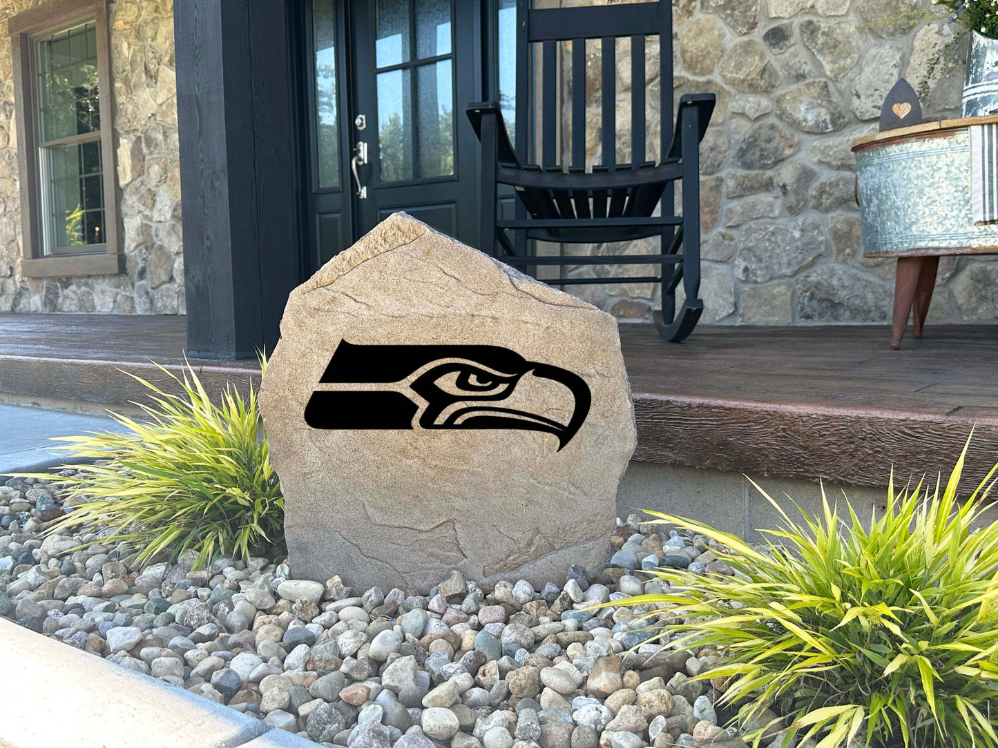 Seattle Seahawks Design-A-Stone Landscape Art