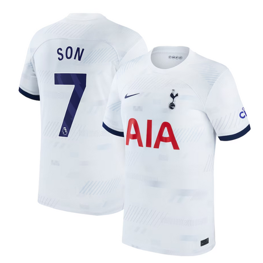 Son Heung-min Tottenham Hotspur Home 2023/24 Player Jersey - White