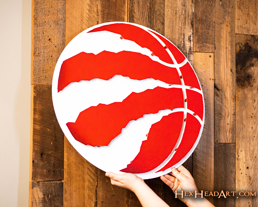 Toronto Raptors 3D Vintage Metal Wall Art