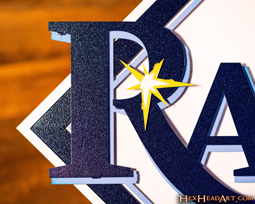 CLOSE OUT- Tampa Bay Rays Crest 3D Metal Wall Art